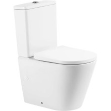 Чаша напольного безободкового унитаза BelBagno Flay-R BB007CPR