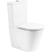 Чаша напольного безободкового унитаза BelBagno Flay-R BB007CPR