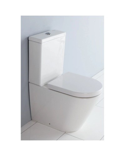 Чаша напольного безободкового унитаза BelBagno Flay-R BB007CPR