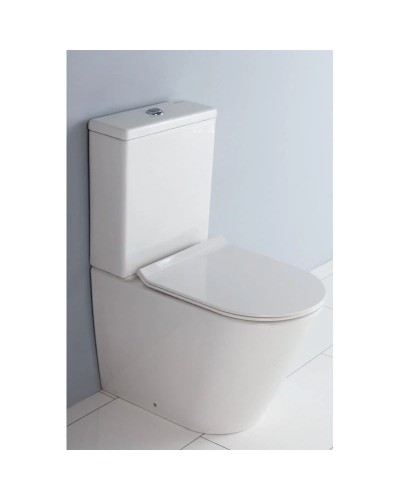 Чаша напольного безободкового унитаза BelBagno Flay-R BB007CPR