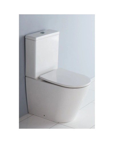 Чаша напольного безободкового унитаза BelBagno Flay-R BB007CPR