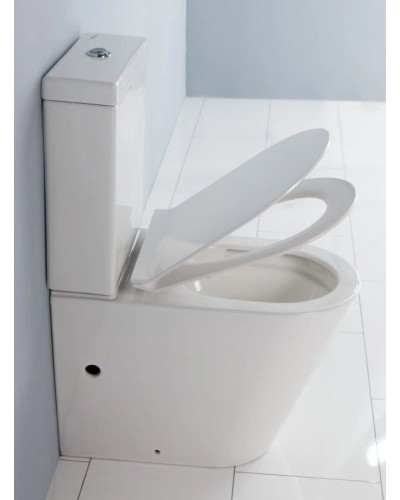 Чаша напольного безободкового унитаза BelBagno Flay-R BB007CPR