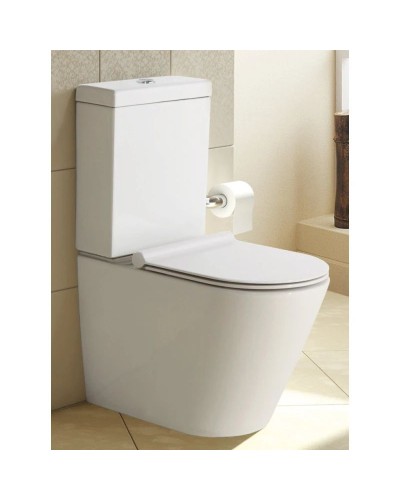 Чаша напольного безободкового унитаза BelBagno Flay-R BB007CPR