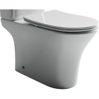 Чаша напольного безободкового унитаза с сиденьем микролифт Ceramica Nova Fortuna CN9001-B