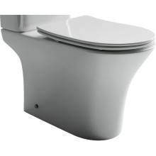 Чаша напольного безободкового унитаза с сиденьем микролифт Ceramica Nova Fortuna CN9001-B
