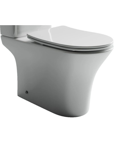 Чаша напольного безободкового унитаза с сиденьем микролифт Ceramica Nova Fortuna CN9001-B