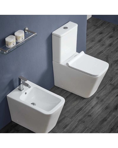 Унитаз-компакт безободковый с сиденьем микролифт Vincea Q-Line VT2-12