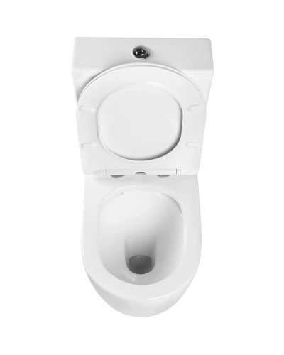 Унитаз-компакт безободковый с сиденьем микролифт Vincea Evo VT2-34