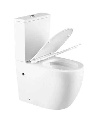 Унитаз-компакт безободковый с сиденьем микролифт Vincea Evo VT2-34