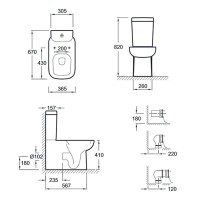 Чаша напольного унитаза Jacob Delafon Replay 4974K-00