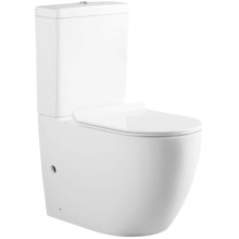 Чаша унитаза-компакта Aquanet Cetus C1 Rimless 00203342 без бачка, с сиденьем Микролифт