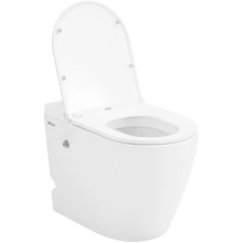 Напольный унитаз с сиденьем микролифт с импульсным смывом Abber Bequem AC1115P