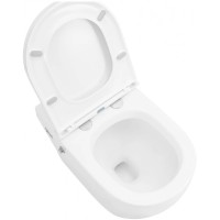 Напольный унитаз с сиденьем микролифт с импульсным смывом Abber Bequem AC1115P