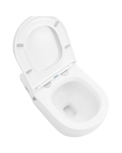 Напольный унитаз с сиденьем микролифт с импульсным смывом Abber Bequem AC1115P