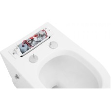 Напольный унитаз с сиденьем микролифт с импульсным смывом Abber Bequem AC1115P