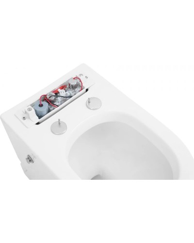 Напольный унитаз с сиденьем микролифт с импульсным смывом Abber Bequem AC1115P