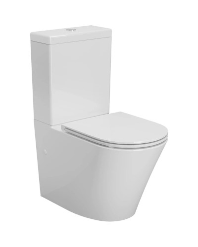 Унитаз-компакт безободковый с сиденьем микролифт Ambassador Ritz 237K19001RS