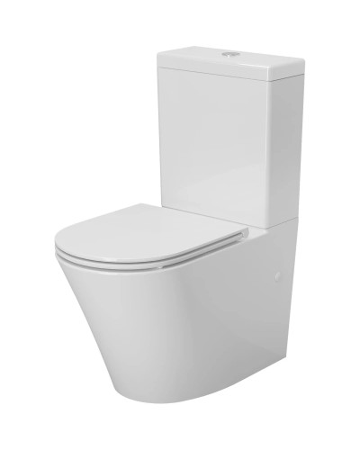 Унитаз-компакт безободковый с сиденьем микролифт Ambassador Ritz 237K19001RS