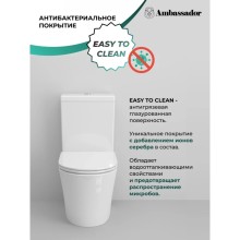 Унитаз-компакт с сиденьем микролифт Ambassador Ritz 237K19002S