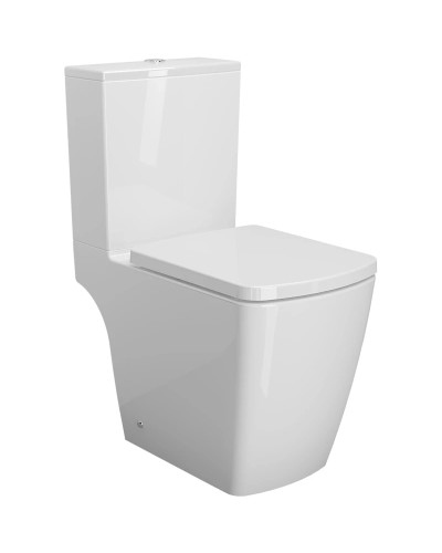 Унитаз-компакт безободковый с сиденьем микролифт Ambassador Kingston 147K19002RS