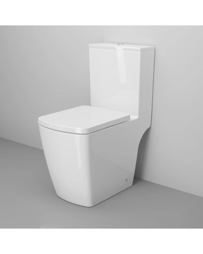 Унитаз-компакт безободковый с сиденьем микролифт Ambassador Kingston 147K19002RS