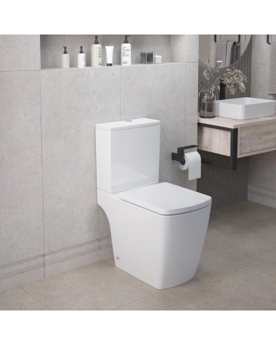 Унитаз-компакт безободковый с сиденьем микролифт Ambassador Kingston 147K19002RS