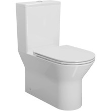 Унитаз-компакт безободковый с сиденьем микролифт Ambassador Elysium 187K19001RS