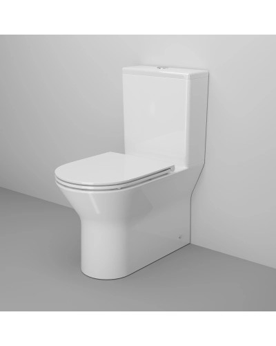 Унитаз-компакт безободковый с сиденьем микролифт Ambassador Elysium 187K19001RS