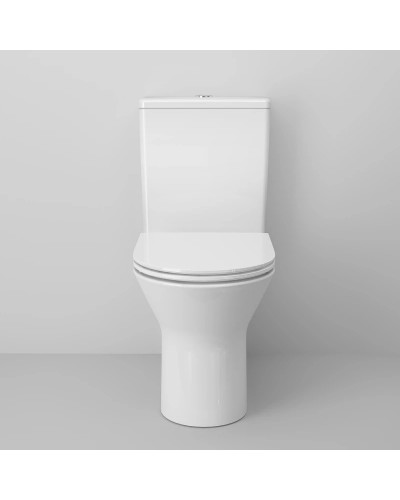 Унитаз-компакт безободковый с сиденьем микролифт Ambassador Elysium 187K19001RS