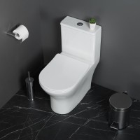Унитаз-моноблок с сиденьем дюропласт soft close, P-trap BelBagno LOUNGE BB8618CPR-MN/SC