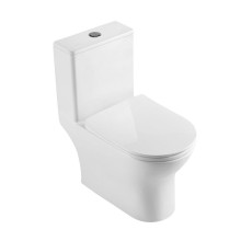 Унитаз-моноблок с сиденьем дюропласт soft close, P-trap BelBagno LOUNGE BB8618CPR-MN/SC