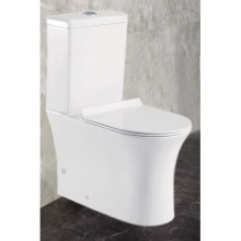 Унитаз напольный БЕЗОБОДКОВЫЙ Bahenberg SALZBERG (крышка дюропласт-микролифт)