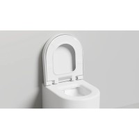 Унитаз подвесной Salini S-Stone Gemelli 240121KSM безободковый, с сиденьем микролифт, белый матовый
