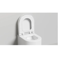 Унитаз подвесной Salini S-Stone Gemelli 240121KSM безободковый, с сиденьем микролифт, белый матовый