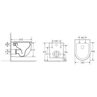 Унитаз Owl 1975 Eld OWLT190101 подвесной с сиденьем Микролифт