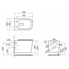 Унитаз BelBagno Veneto BB132CHR подвесной без сиденья