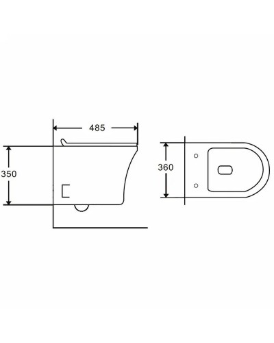 Унитаз Orange C01-100W подвесной с сиденьем Микролифт