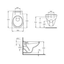 Унитаз подвесной Ideal Standard Ecco E876901