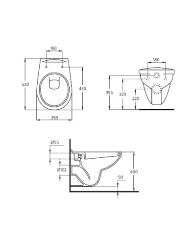 Унитаз подвесной Ideal Standard Ecco E876901