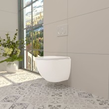 Унитаз WeltWasser Merzbach 004 GL-WT 10000003661 подвесной Белый глянец с сиденьем Микролифт