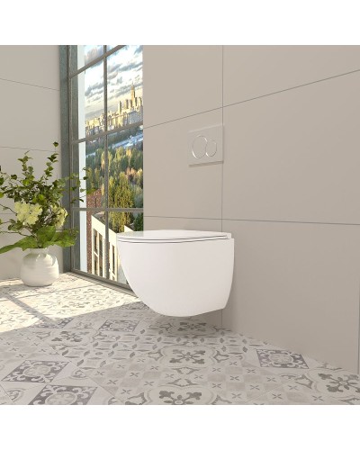 Унитаз WeltWasser Merzbach 004 GL-WT 10000003661 подвесной Белый глянец с сиденьем Микролифт