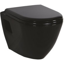 Унитаз Creavit Terra TP325-11SI00E-0000 подвесной Черный без сиденья