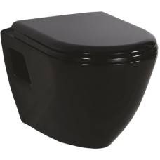Унитаз Creavit Terra TP325-11SI00E-0000 подвесной Черный без сиденья