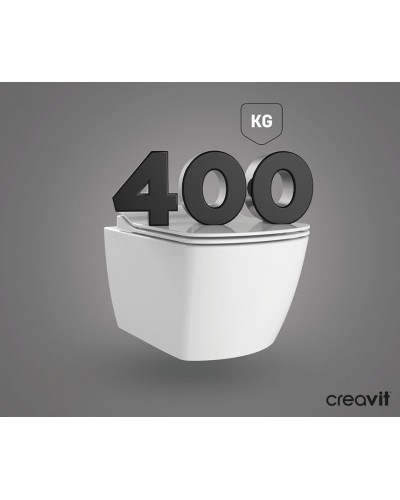 Унитаз биде Creavit Elegant EG321-00CB00E-0000 подвесной Белый без сиденья