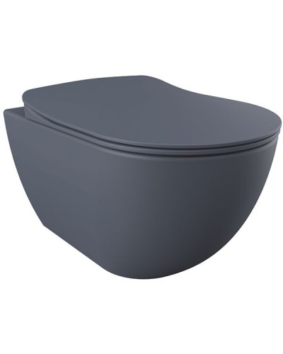 Унитаз Creavit Free FE320-11BM00E-0000 подвесной Базальт без сиденья