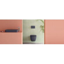 Унитаз Creavit Free FE322-11AM00E-0000 подвесной Антрацит без сиденья