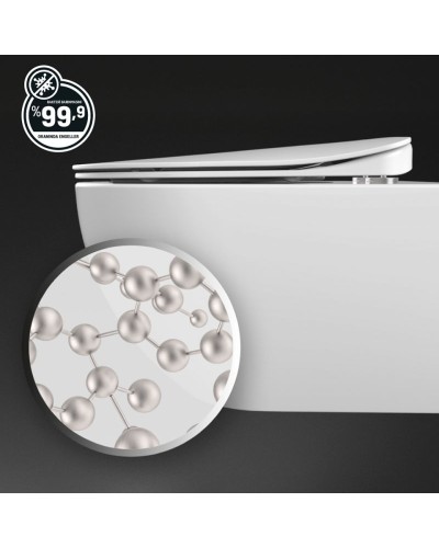 Унитаз биде Creavit Free FE322-34CB00E-0002 подвесной Белый без сиденья