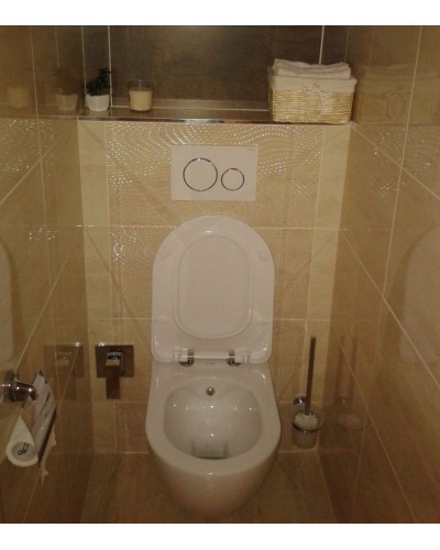 Унитаз биде Creavit Free FE322-00CB00E-0000 подвесной Белый без сиденья