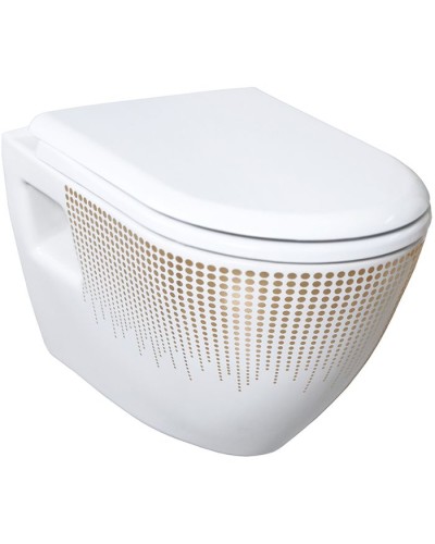 Унитаз биде Creavit Terra TP325-00CB00E-NA00 подвесной Белый с декором без сиденья