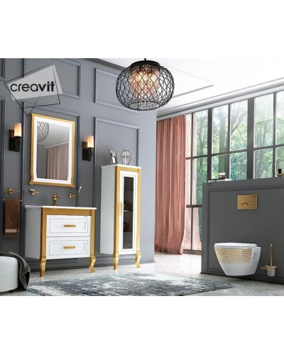 Унитаз биде Creavit Terra TP325-00CB00E-NA00 подвесной Белый с декором без сиденья